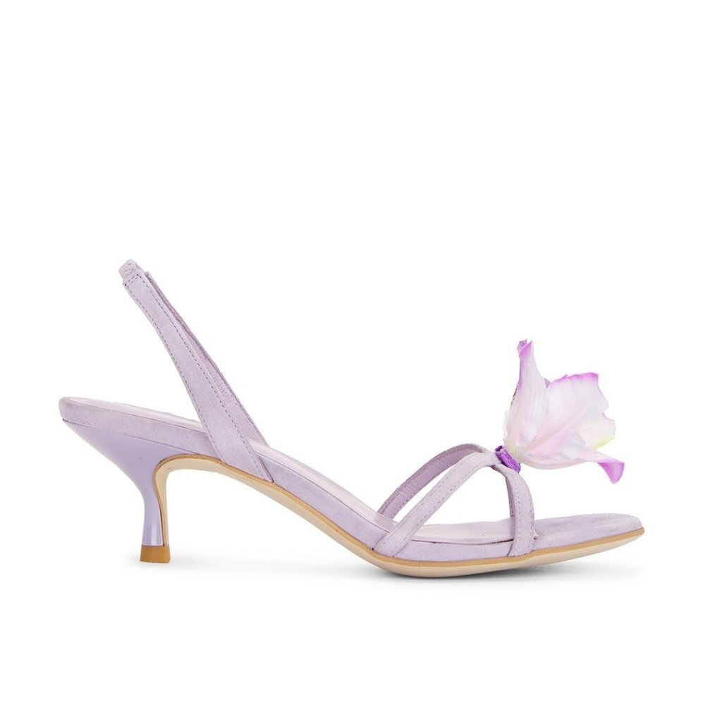 NEW RAYE Kloe Heel in Dusty Lavender SANDAL STRAPS FLORAL OPEN TOE PURPLE KITTEN